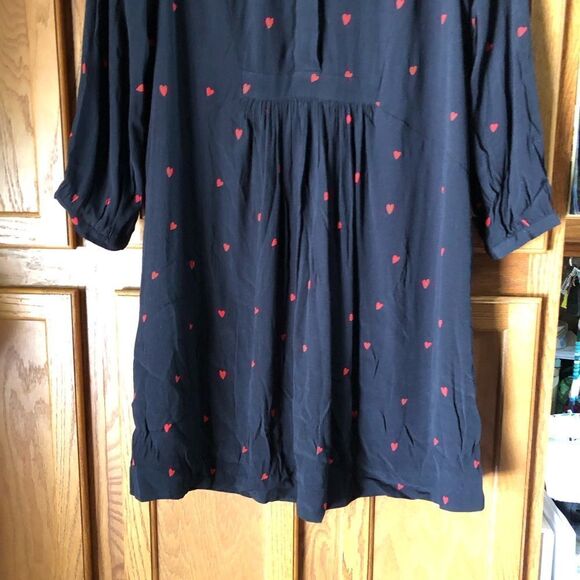 Anthropologie Whistles Mia Heart Print Mini Dress Size 4 - Picture 5 of 16